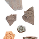 Teotihuacan-style incense burner fragments found at the front platform of the citadel.